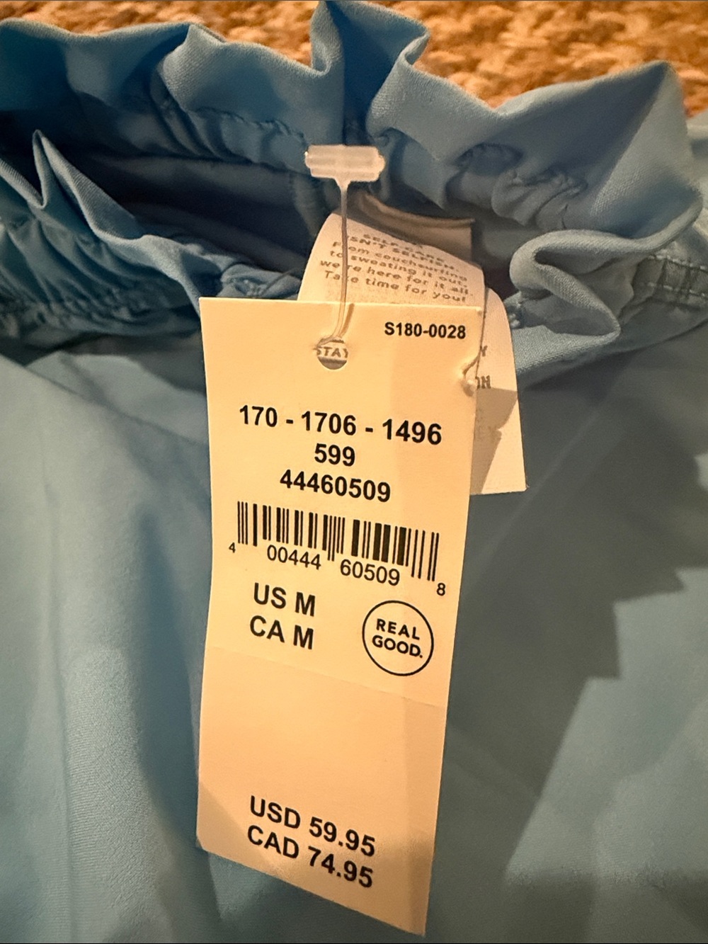 aerie Light Blue Ruffle-Hem Athletic Shorts - Picture 3 of 7